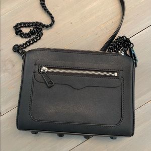 Rebecca Minkoff Avery Crossbody in Black Saffiano